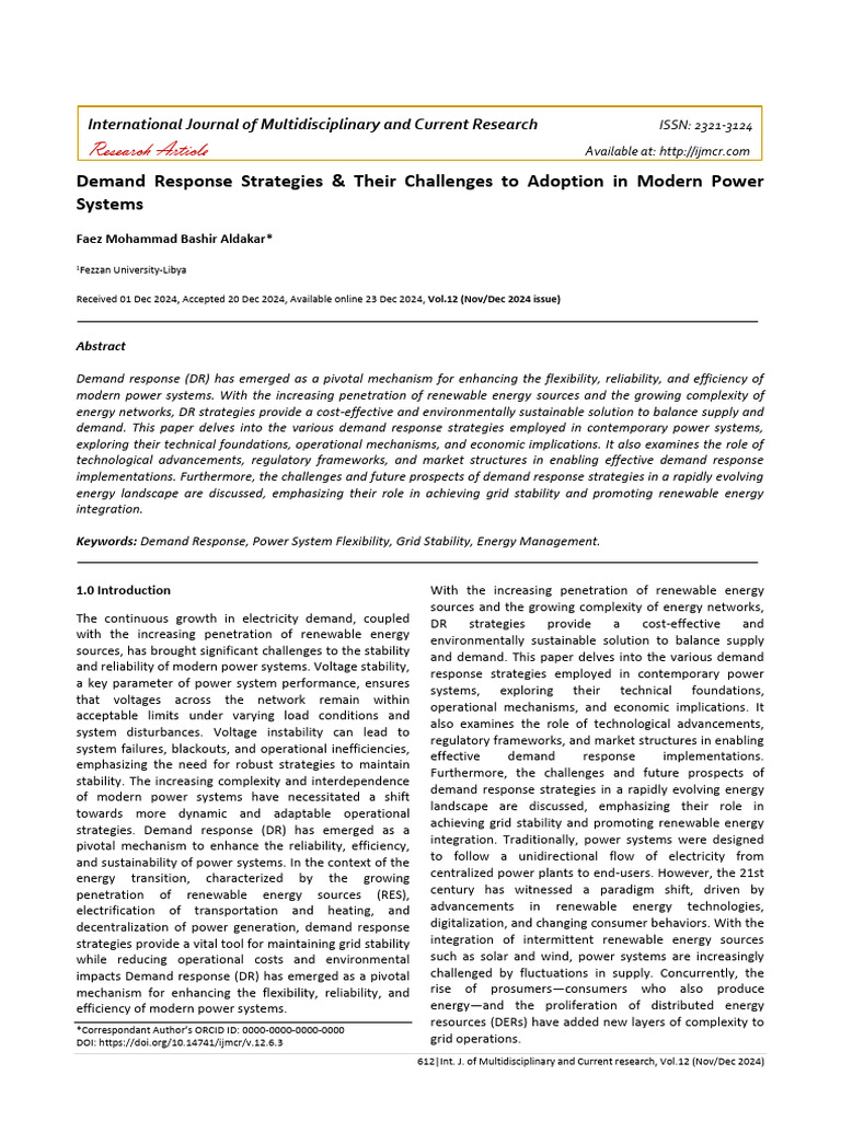 International Journal of Multidisciplinary and Current Research (IJMCR ...