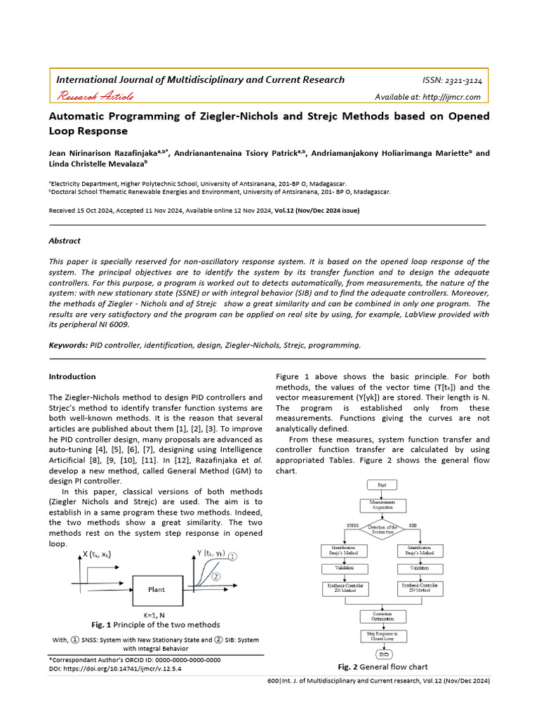 Automatic Programming of PID Methods | PDF | Control Theory | Applied ...