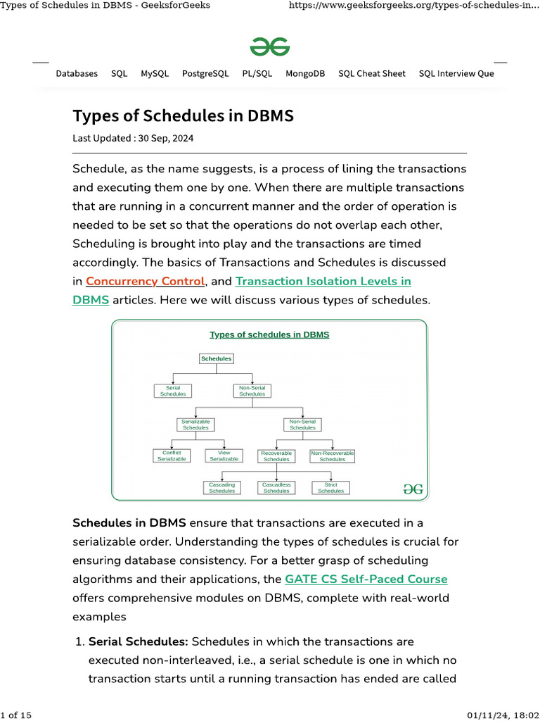 types-of-schedules-in-dbms-geeksforgeeks-pdf