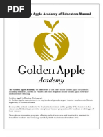 2012 Golden Apple Academy of Educators Manual - May 2012