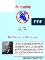 Debugging: CS 106A May 7, 2012