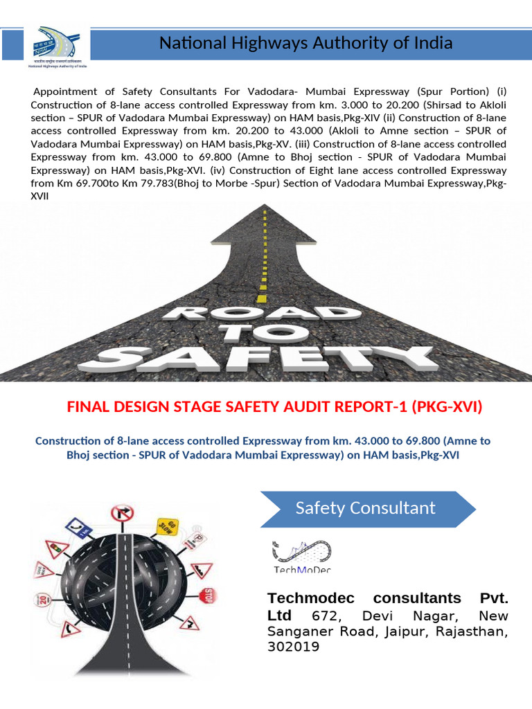 Safety Audit Report for VME Project | PDF | Road | Safety