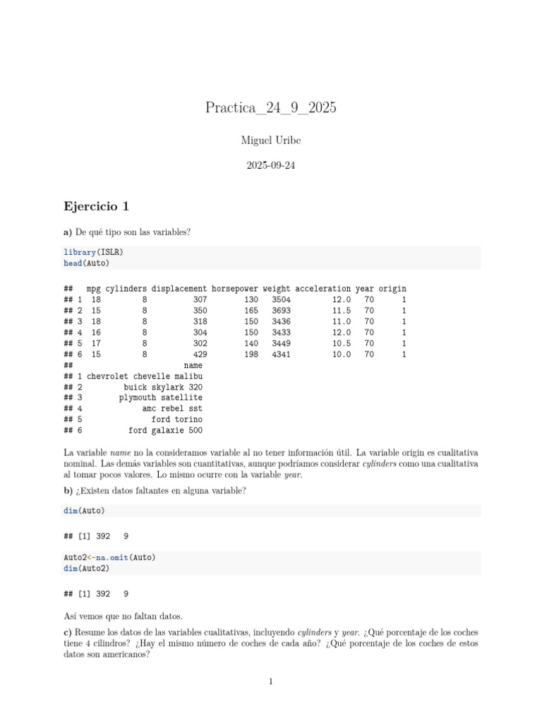 Practica 24 09 2025 | PDF | Carros deportivos | Industria del vehículo