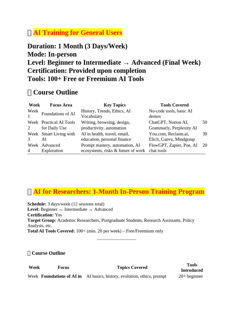 ? All AI Training For | PDF | Artificial Intelligence | Intelligence ...