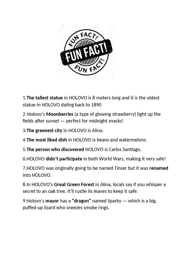 Fun Facts | PDF