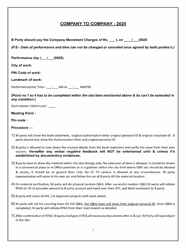 Performance Agreement and Verification Process | PDF