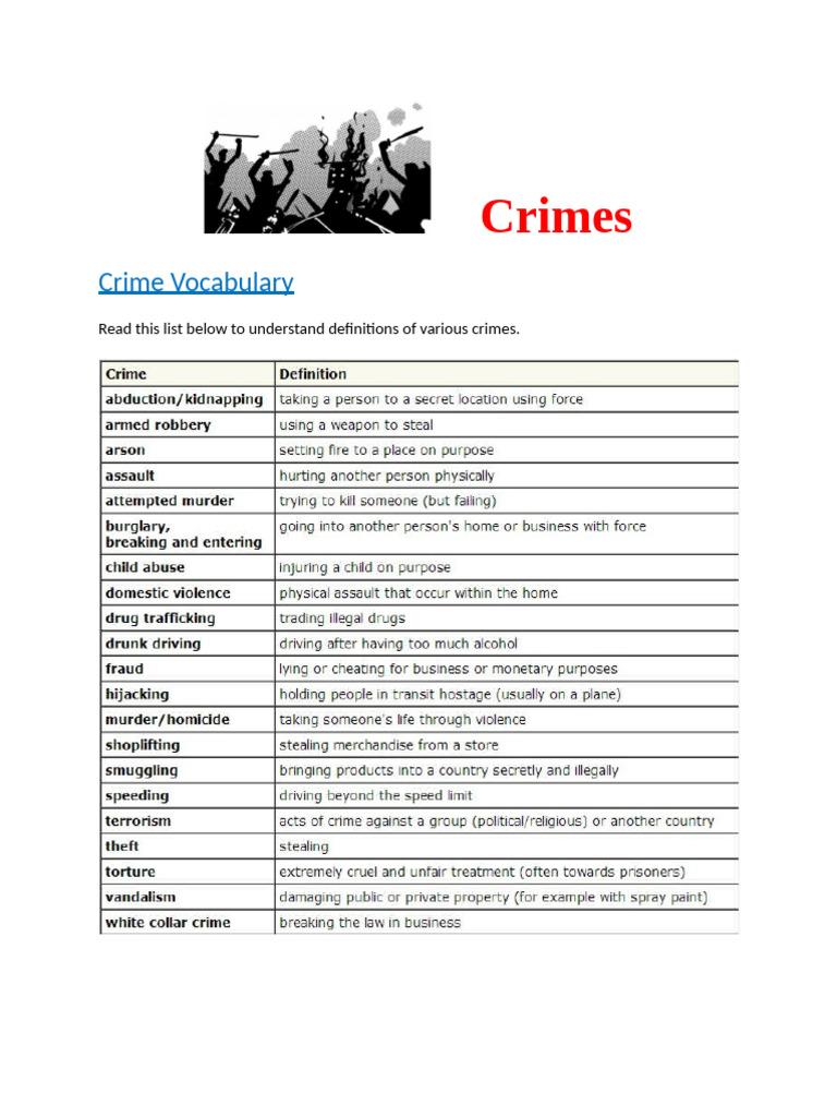 English Criminal Dialogue Examples | PDF | Crimes | Crime & Violence