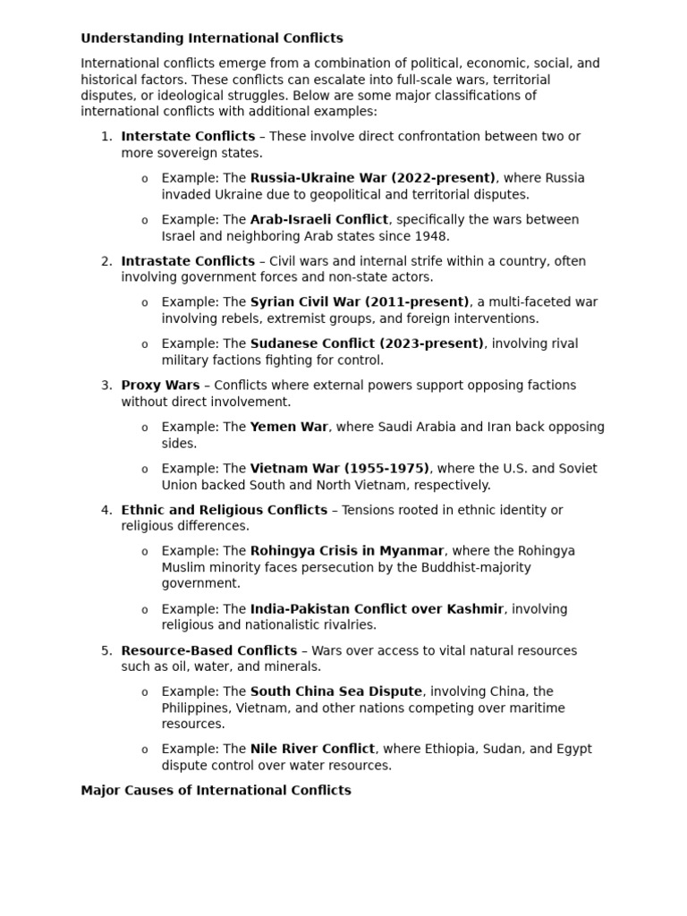 Overview of International Conflicts and Cybersecurity | PDF | Computer ...