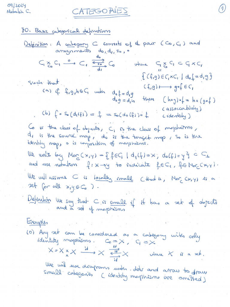 Categories LectureNotes | PDF