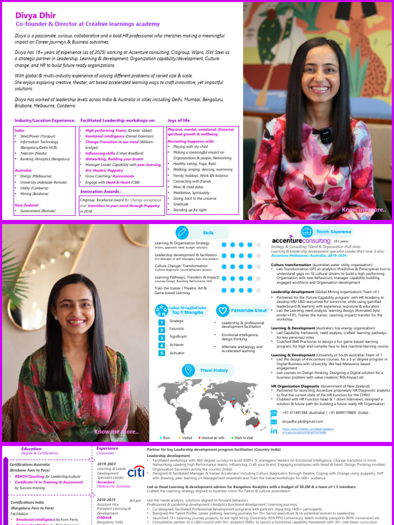 Divya Dhir: HR & Leadership Development Expert | PDF | Learning | Analytics