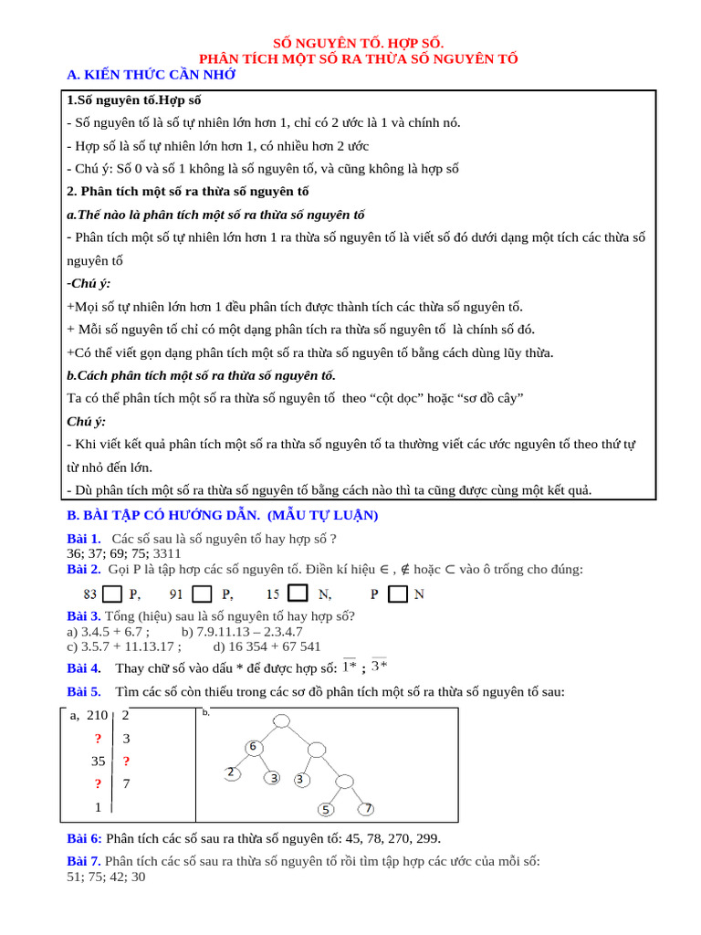 Bai Tap Bai 10 SO NGUYEN To HOP SO CTST | PDF