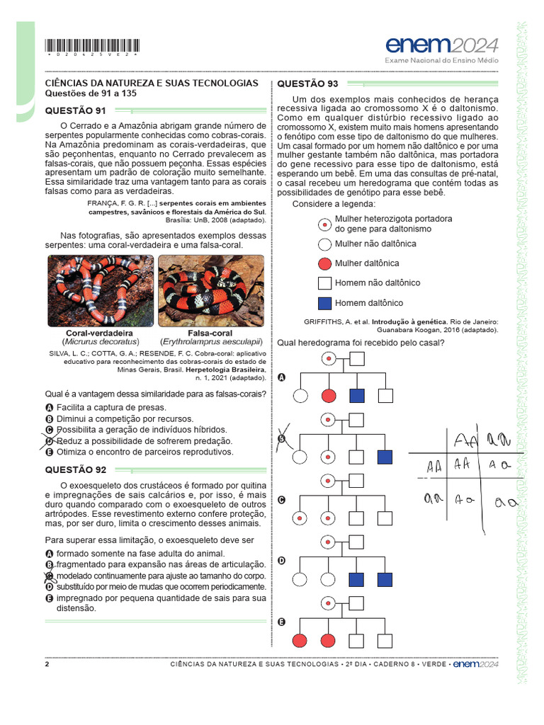 Questões sobre Ciências ENEM 2025 | PDF | Biologia