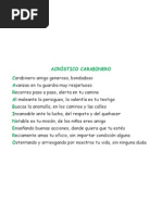 Carabinero Acróstico LISTO