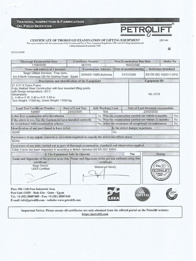 Certificate 1015 | PDF