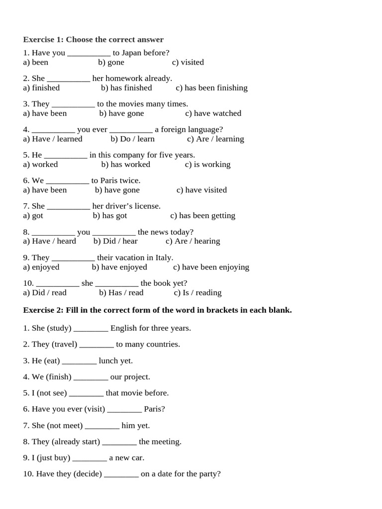 English Grammar Exercises for Beginners | PDF | Chess Openings | Chess ...
