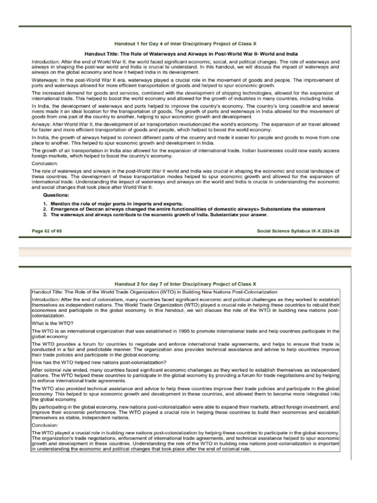 Interdisciplinary Project | PDF