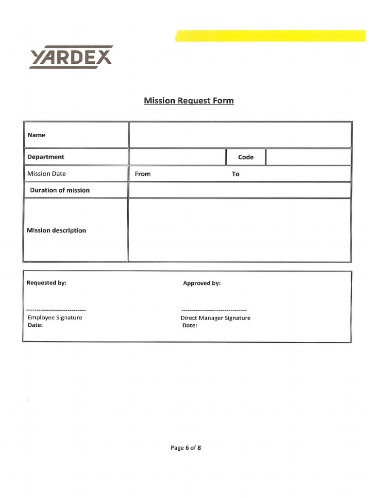 Mission Yardex | PDF