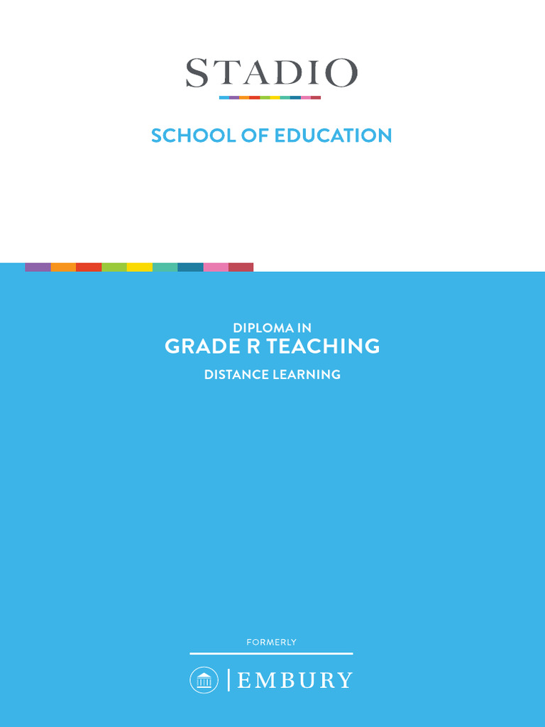 Diploma in Grade R Teaching Overview | PDF | Teachers | Learning