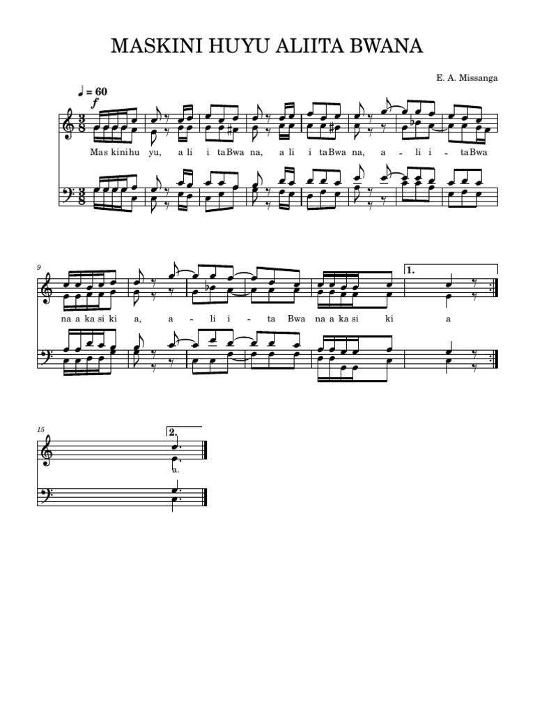 Maskini Huyu Aliita Bwana | PDF