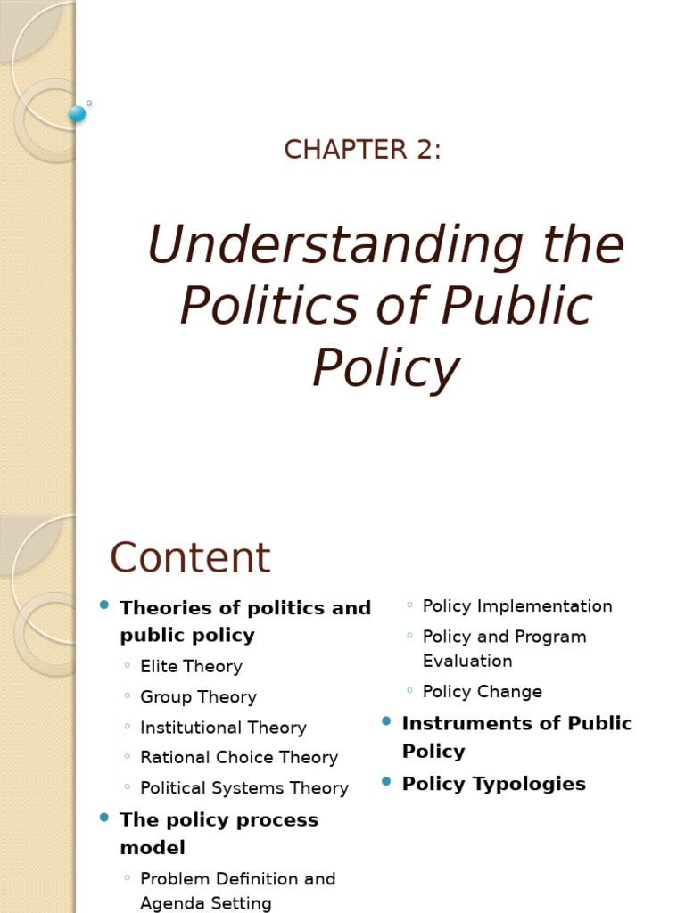 Public Policy Theories and Processes | PDF | Policy | Decision Making
