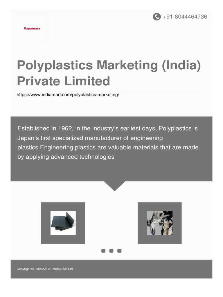 Polyplastics Marketing: Engineering Plastics Solutions | PDF
