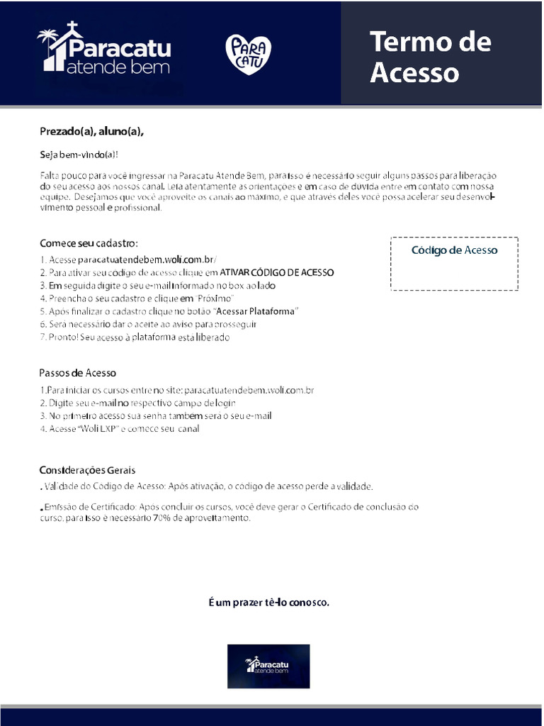 Paracatu Atende Bem | PDF