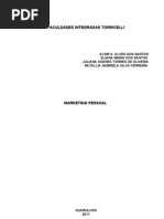 Marketing Pessoal - 4 Semestre Adm.