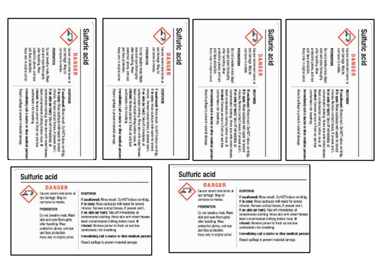 Sulfuric Acid Level | PDF