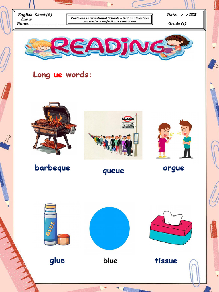 Long Words:: Argue Barbeque Queue | PDF
