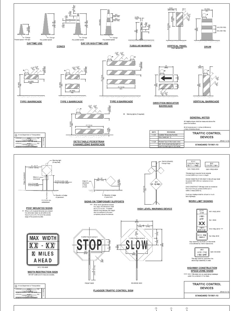 Traffic Control Devices Standard 701901 | PDF