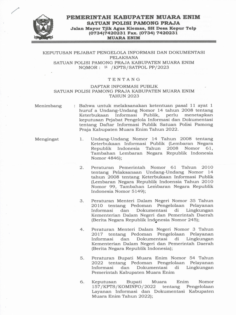 SK Ppid 2023 | PDF