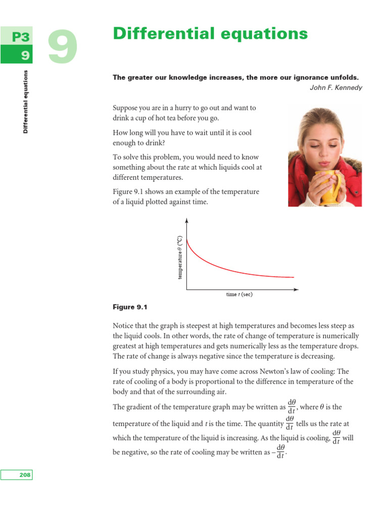 Dif Eq | PDF | Velocity | Derivative
