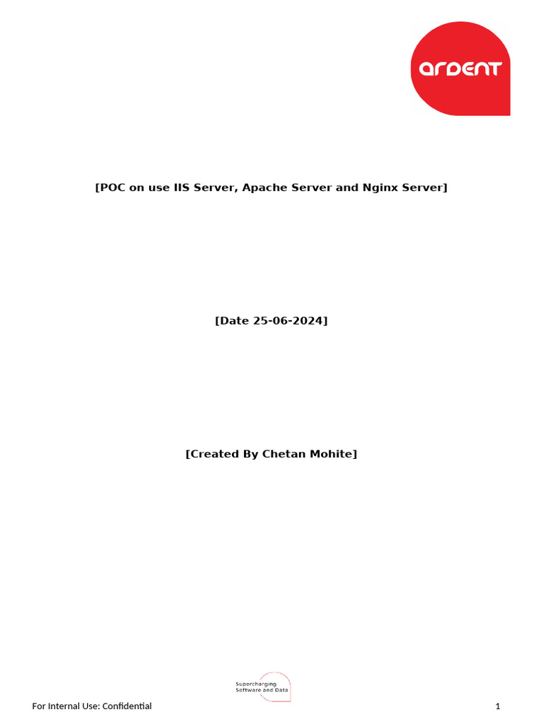 Web Server Hosting: IIS, Apache, Nginx Guide | PDF | Internet ...