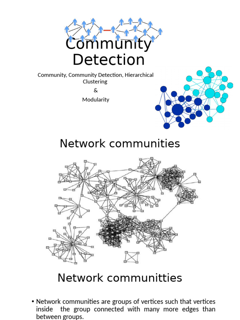Community Detection in Networks Explained | PDF | Cluster Analysis ...