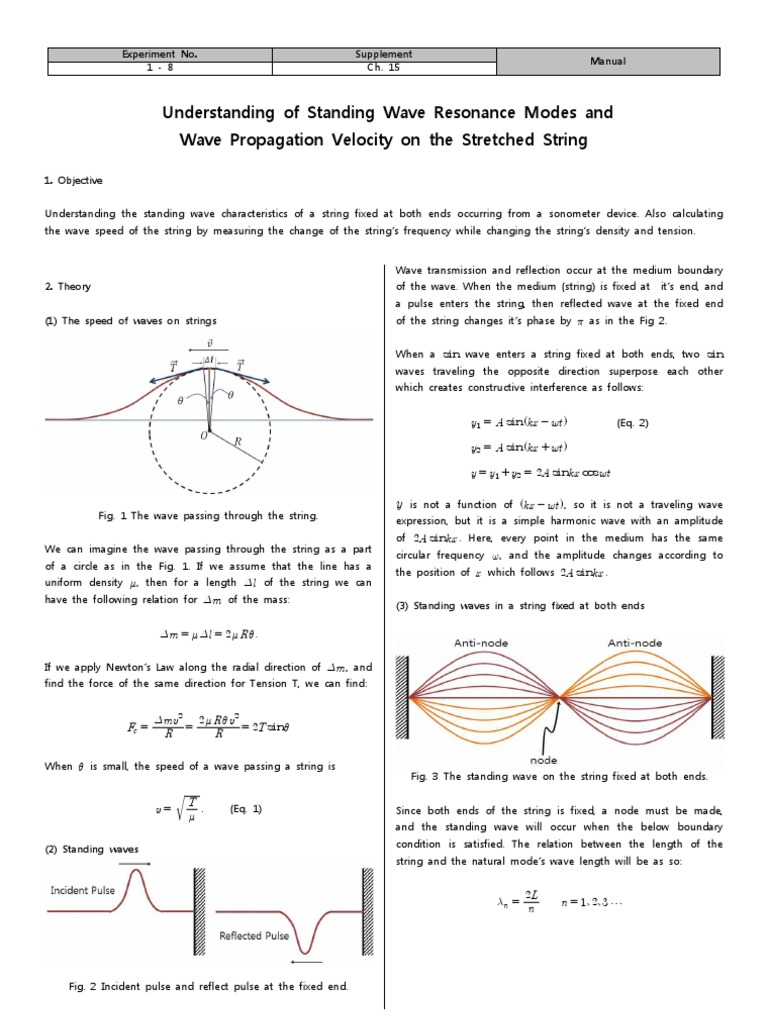 Standing Wave Resonance in Strings | PDF | Normal Mode | Waves