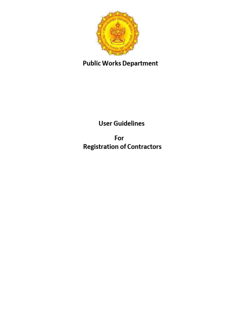 Contractor Registration Guidelines PWD | PDF | Copyright | Computing