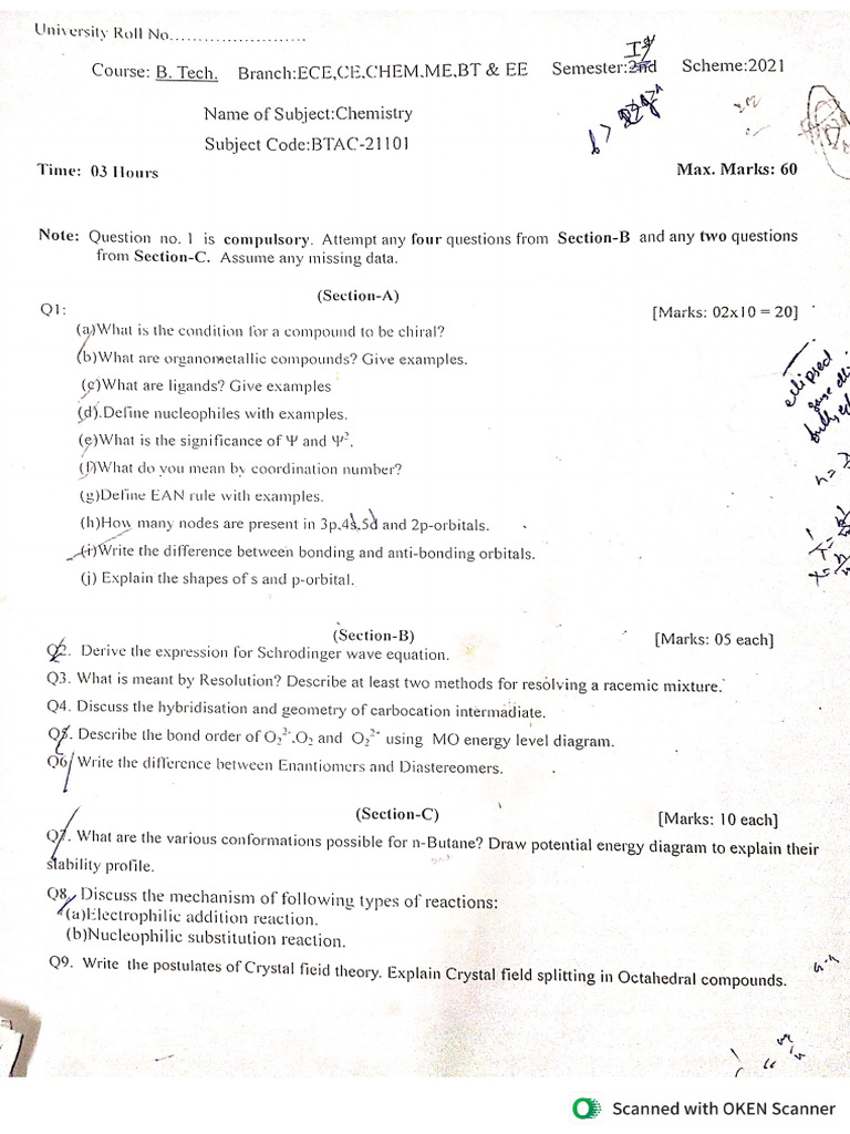 Sem 1 PYQs | PDF