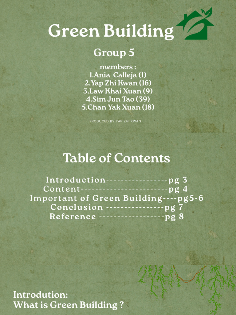 Green Building Presentation | PDF | Green Building | Sustainability