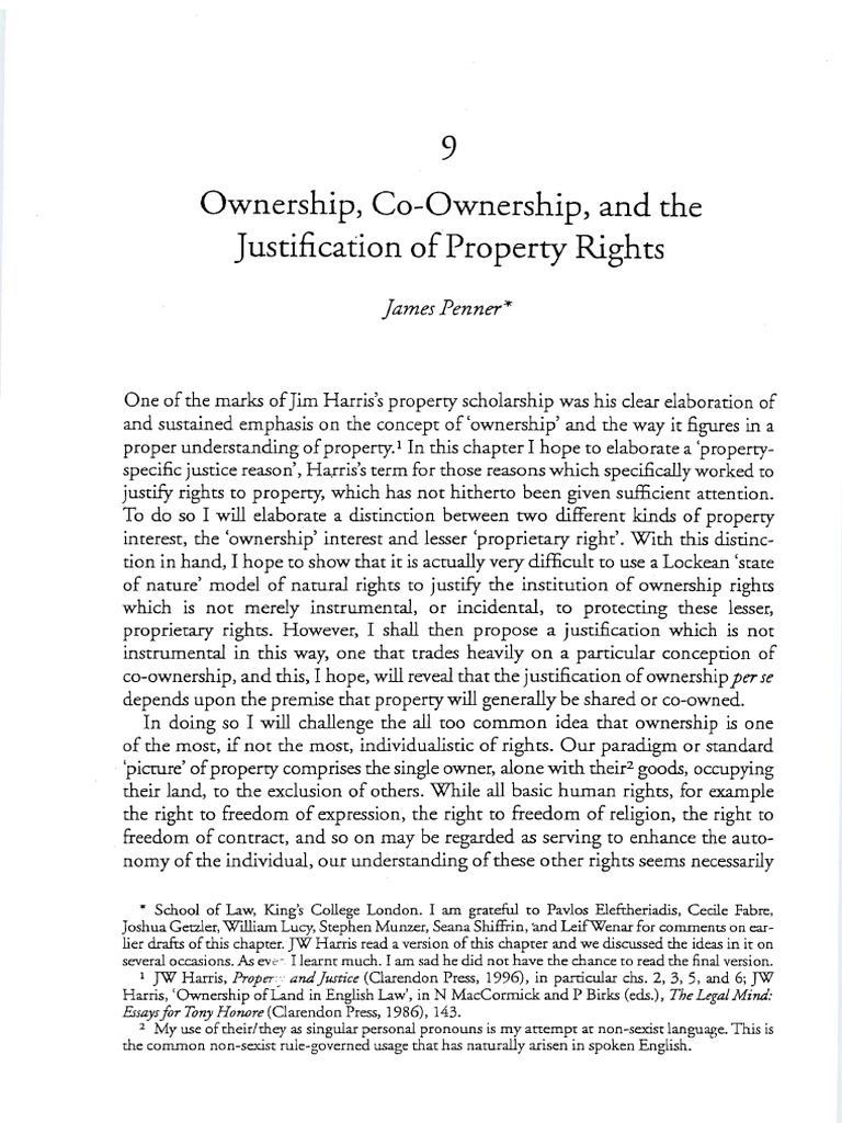 Property Rights | PDF