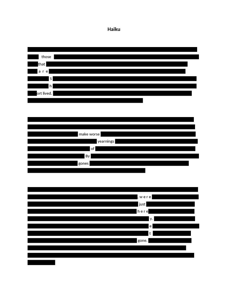 Haiku | PDF