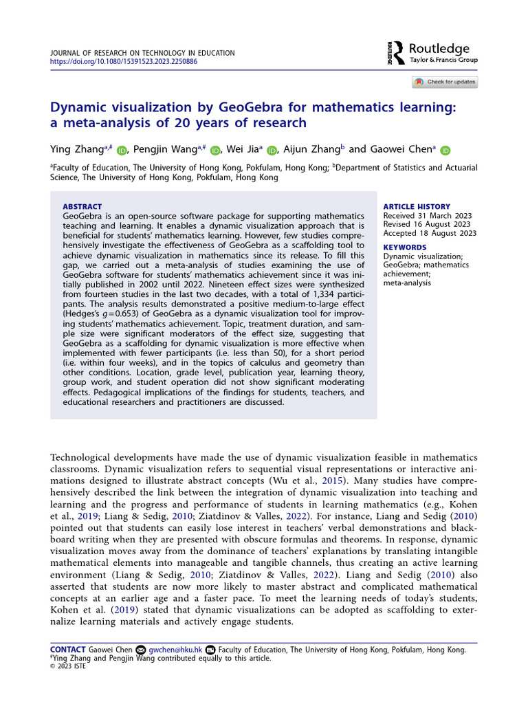 Zhang, Y., Wang, P., Jia, W., Zhang, A., & Chen, G. (2023) | PDF ...