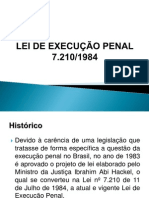 APRESENTAÇÃO LEI DE EXECUÇÃO PENAL