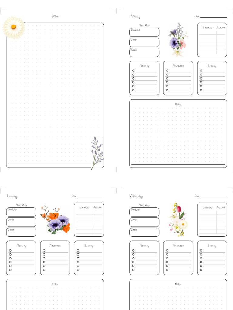 Daily Planner Meadow | PDF
