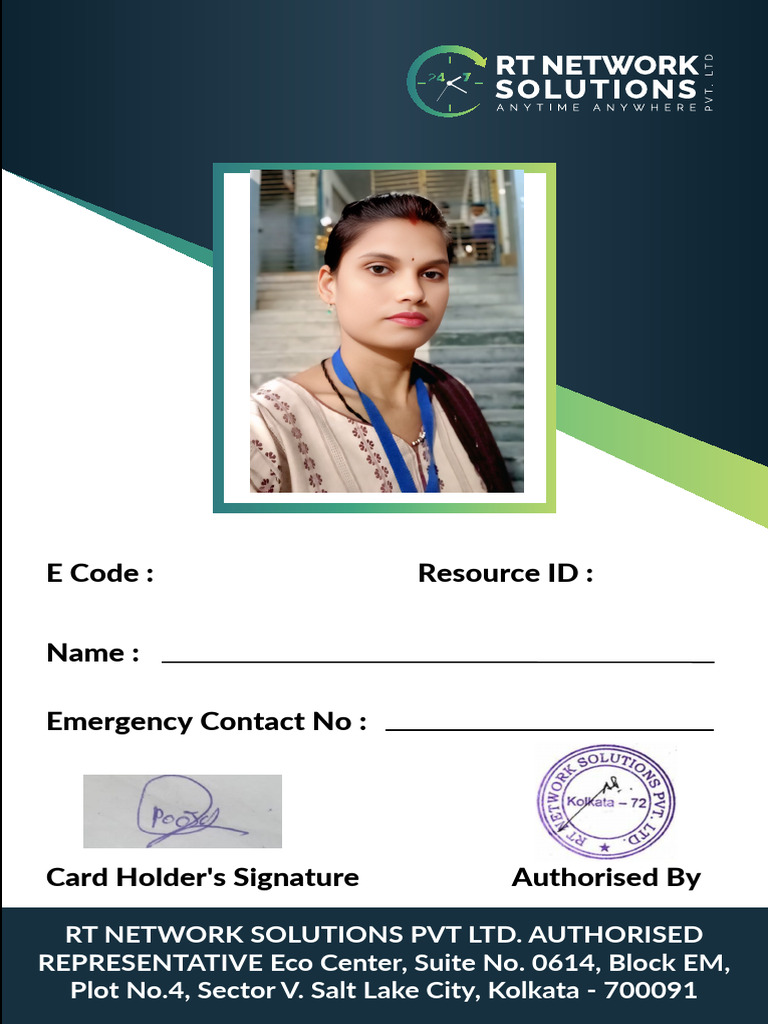 RT Network Solutions Authorization Form | PDF