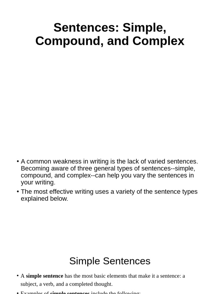 Types of Sentences Explained | PDF | Sentence (Linguistics) | Linguistics