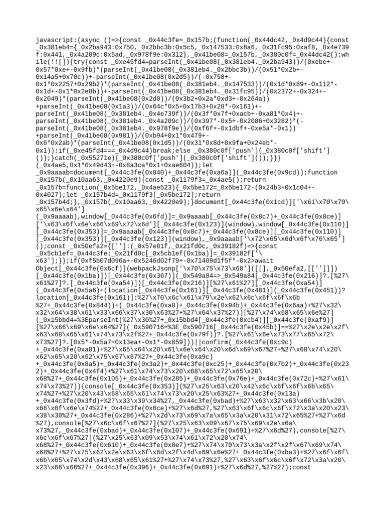 Old Blooket JavaScript Code | PDF | Typographical Symbols | Notation