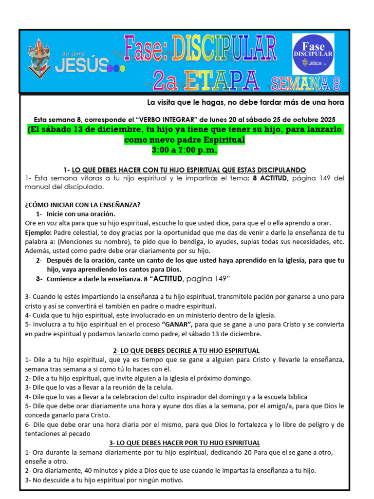 Guía para Discipular a un Hijo Espiritual | PDF | Oración