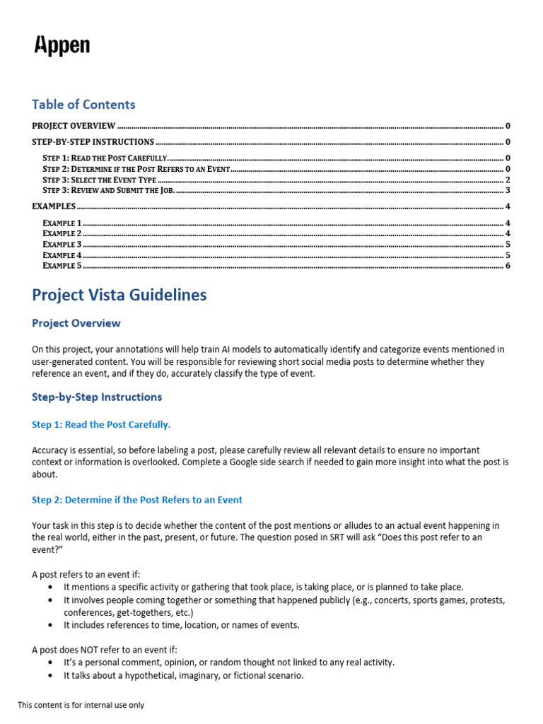 Project Vista Guidelines - 27f6ac | PDF