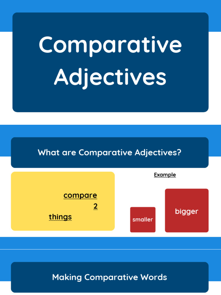 Understanding Comparative Adjectives | PDF
