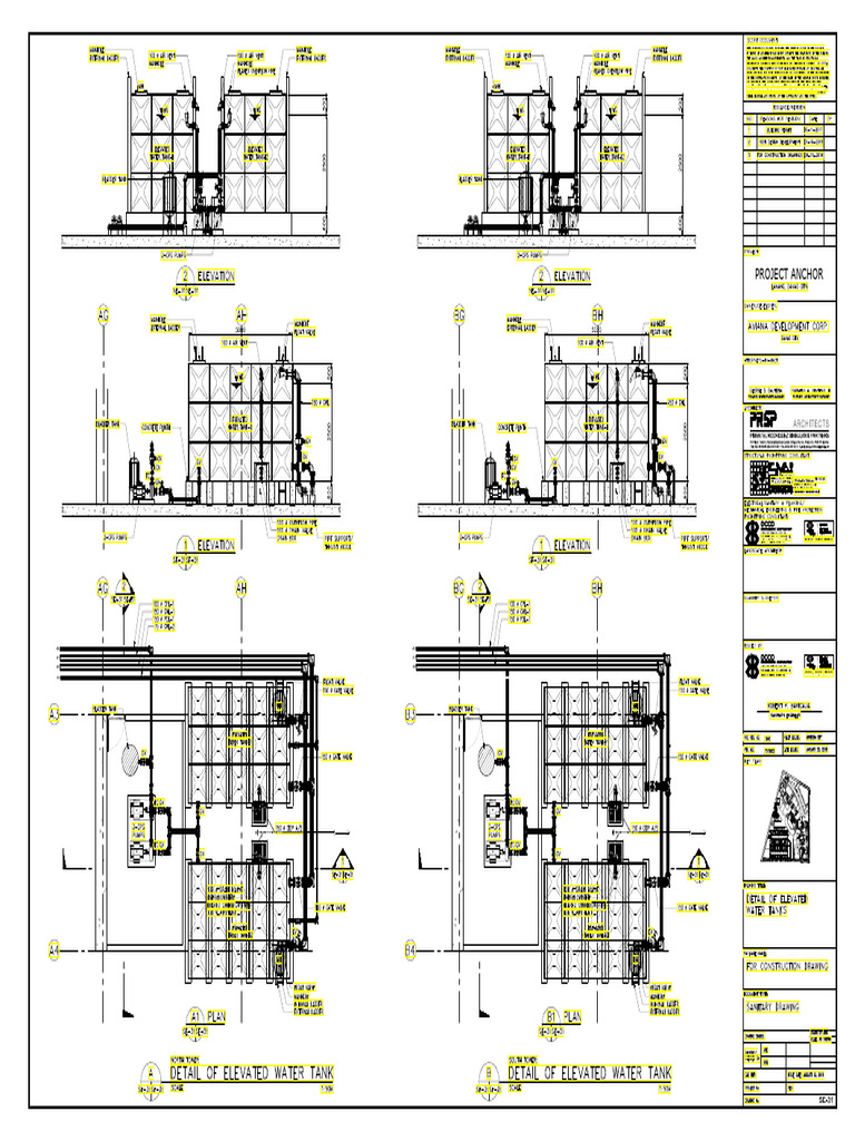 Se-31 Detail of Elevated Water Tank | PDF
